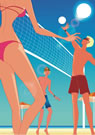 Beach Volleyball Poster