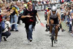 Ironman Normann Stadler in Frankfurt