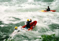 Wildwasserrafting bei der Weltmeisterschaft in Argentinien