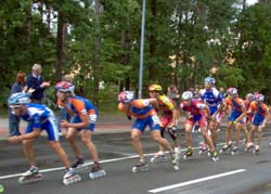 Speedskater bei der Speedskating EM