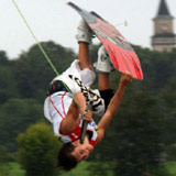 Dominik Hernler am Wallsee. Foto: Austrian Wakeboard Cup