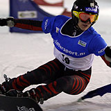 Die deutsche Snowboarderin Amelie Kober. Foto: FIS - Rutger Geenen