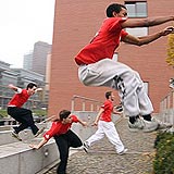 Parkour-Workshop in Berlin. Foto: Veranstalter