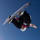 Xaver Hoffmann bei der Halfpipe Qualifikation. Copyright: Marcel Lämmerhirt