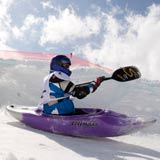 Snowkajak Rennen in Obertauern.  Foto: Martin Lugger, Red Bull