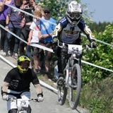 Four Cross competition at the 2009 Dirtmasters Festival in Winterberg, Germany. Copyright: Shannon Maguire