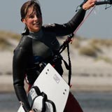 Kitesurferin Annika Sellin. Foto: Annika Sellin