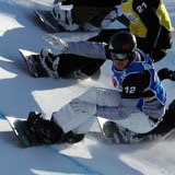 FIS Snowboard Cross: Maelle Ricker und Pierre Vaultier gewinnen in Stoneham Foto: FIS-Oliver Kraus