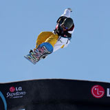 Holy Crawford bei den FIS Snowboard Weltmeisterschaften in Valmalenco 2010. Foto: FIS-Oliver Kraus