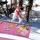 Jamie Anderson beim Roxy Chicken Jam 2010 in Mammoth. Foto: Peter Morning