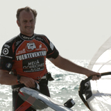 Interview mit Windsurfer Kevin Pritchard.  Foto: Claus Döpelheuer