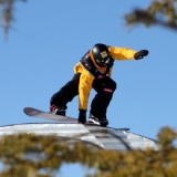 Slopestyler Michael Macho. Foto: FIS / Oliver Kraus