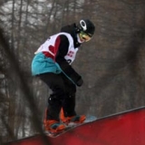 Linus Birkendahl beim Slopestyle-Weltcup in Bardonecchia.  Foto: FIS/Oliver Kraus