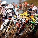 Motocross Action bei den ADAC MX Masters. Foto: Veranstalter