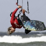 Kitesurf-Action beim Kitesurf World Cup 2011 auf Sylt. Foto: www.brandguides.net