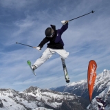 Freeski Contest Big Air Neustift.   Foto: SportScheck