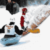 Snow Kajak Race